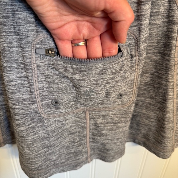 Athleta Pacifica Heather Gray Athletic 1/2 Zip Tank Women’s Size XL - Picture 6 of 10